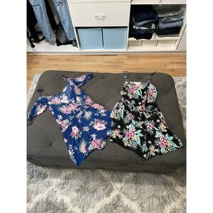 Cute flower Rompers size L/XL party, luau, night out‎